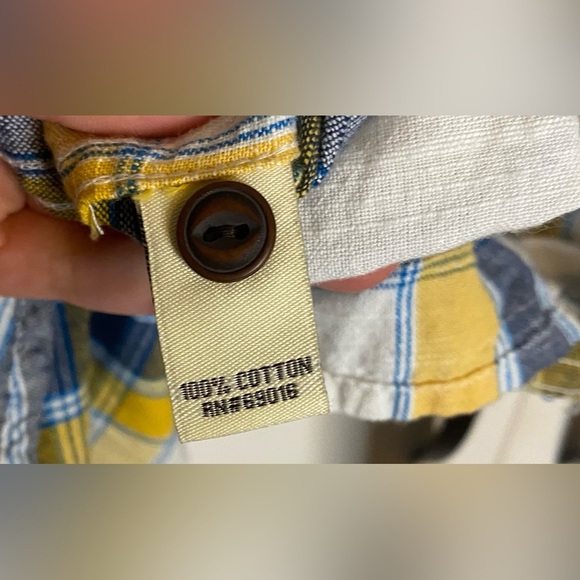 New Ruff Hewn Men’s Short Sleeve Button Down Shirt, Medium - Picture 4 of 5